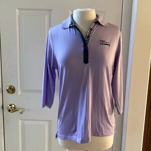 Like-new Peter Millar 3/4 Sleeve 1/4 button neck sun protection shirt